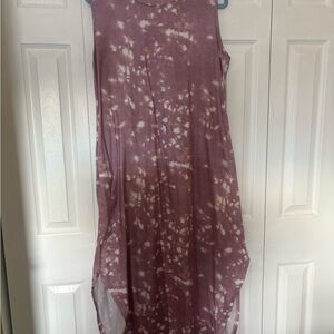 Sleeveless Tie-Dye Maxi Dress